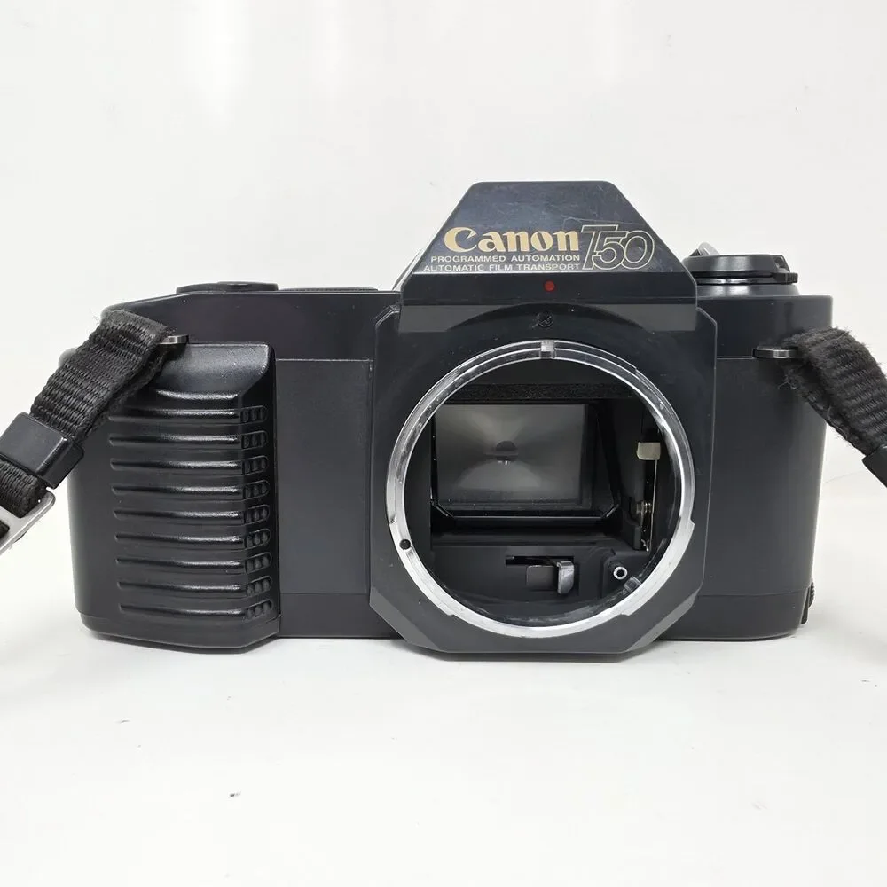 Canon T50 35mm SLR Film Camera with Canon FD 50mm 1:1.8 Lens Tested Working